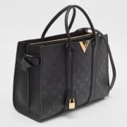 Pre-owned Leather totes Louis Vuitton Vintage , Black , Dames