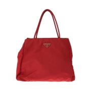 Pre-owned Canvas totes Prada Vintage , Red , Dames