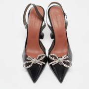 Pre-owned Fabric heels Amina Muaddi Pre-owned , Black , Dames