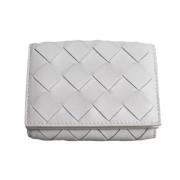 Pre-owned Fabric wallets Bottega Veneta Vintage , White , Dames