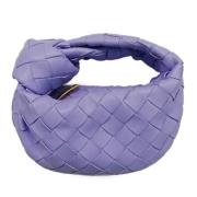 Pre-owned Leather handbags Bottega Veneta Vintage , Purple , Dames