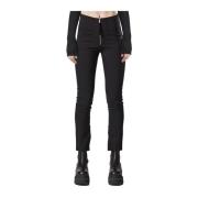 Slimme broek met hoge taille Thom Krom , Black , Dames