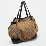 Pre-owned Canvas totes Gucci Vintage , Beige , Dames