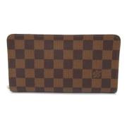 Pre-owned Canvas wallets Louis Vuitton Vintage , Brown , Dames