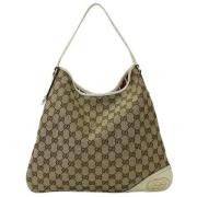 Pre-owned Canvas totes Gucci Vintage , Beige , Dames