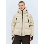 Gewatteerd donsjack met verlengde manchetten Moncler , Beige , Heren