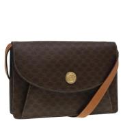 Pre-owned Canvas shoulder-bags Celine Vintage , Brown , Dames