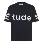 Zwarte T-shirts en Polos Études , Black , Heren