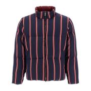 Omkeerbare hoge-hals donsjack Thom Browne , Blue , Heren