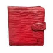 Pre-owned Leather wallets Louis Vuitton Vintage , Red , Dames