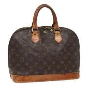 Pre-owned Canvas handbags Louis Vuitton Vintage , Brown , Dames