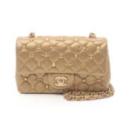 Pre-owned Leather chanel-bags Chanel Vintage , Brown , Dames