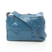 Pre-owned Leather crossbody-bags Bottega Veneta Vintage , Blue , Dames