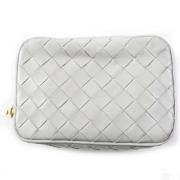 Pre-owned Leather pouches Bottega Veneta Vintage , Gray , Dames