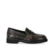 Vintage Donkerbruine Winona Loafer ASH , Brown , Dames