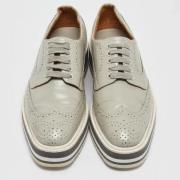 Pre-owned Leather sneakers Prada Vintage , Gray , Dames