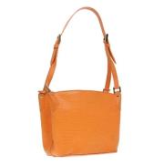 Pre-owned Leather louis-vuitton-bags Louis Vuitton Vintage , Orange , ...