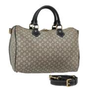 Pre-owned Canvas handbags Louis Vuitton Vintage , Beige , Dames