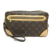 Pre-owned Canvas clutches Louis Vuitton Vintage , Brown , Heren