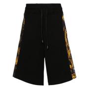 Zwarte aquarelprint casual shorts Versace Jeans Couture , Black , Here...