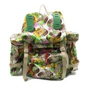 Pre-owned Canvas backpacks Gucci Vintage , Green , Dames