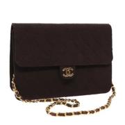 Pre-owned Cotton chanel-bags Chanel Vintage , Brown , Dames