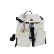 Pre-owned Nylon backpacks Moncler Pre-owned , White , Dames