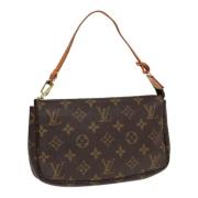 Pre-owned Canvas pouches Louis Vuitton Vintage , Brown , Dames