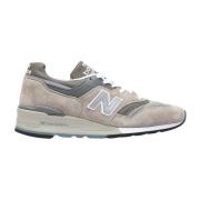 Suede en Mesh Sneakers New Balance , Beige , Heren