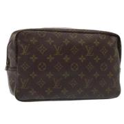 Pre-owned Canvas clutches Louis Vuitton Vintage , Brown , Dames