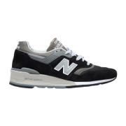 Suede en Mesh Sneakers New Balance , Black , Heren