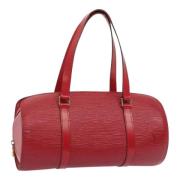 Pre-owned Leather handbags Louis Vuitton Vintage , Red , Dames