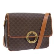 Pre-owned Canvas shoulder-bags Celine Vintage , Brown , Dames