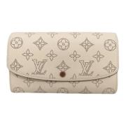 Pre-owned Leather wallets Louis Vuitton Vintage , Beige , Dames