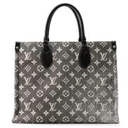 Pre-owned Denim louis-vuitton-bags Louis Vuitton Vintage , Black , Dam...