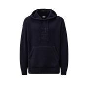 Hooded Lamswol Trui C.p. Company , Blue , Heren