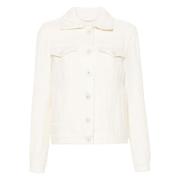 Casual Beige Blazer met Franse hals Eleventy , Beige , Dames