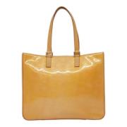 Pre-owned Leather totes Louis Vuitton Vintage , Beige , Dames