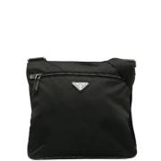 Pre-owned Canvas shoulder-bags Prada Vintage , Black , Dames