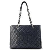 Pre-owned Leather chanel-bags Chanel Vintage , Black , Dames