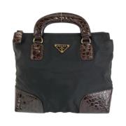 Pre-owned Canvas totes Prada Vintage , Black , Dames