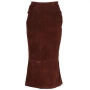 Pre-owned Leather bottoms Ralph Lauren Pre-owned , Brown , Dames