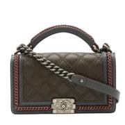 Pre-owned Leather chanel-bags Chanel Vintage , Multicolor , Dames