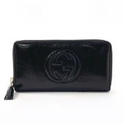 Pre-owned Leather wallets Gucci Vintage , Black , Dames