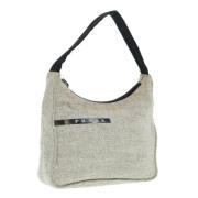 Pre-owned Canvas handbags Prada Vintage , Gray , Dames