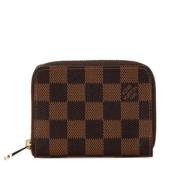 Pre-owned Canvas wallets Louis Vuitton Vintage , Brown , Dames