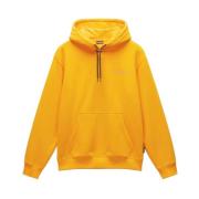 Verstelbare hoodie met geribbelde details Napapijri , Orange , Heren