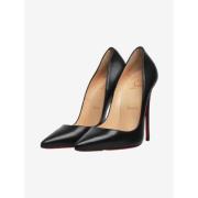 Pre-owned Leather heels Christian Louboutin Pre-owned , Black , Dames