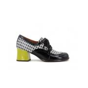 Leren en lak veterschoenen Chie Mihara , Black , Dames