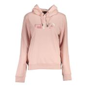 Roze hoodie met lange mouwen en print Fila , Pink , Dames